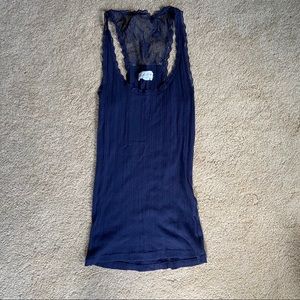 Navy Aerie Lace Tank